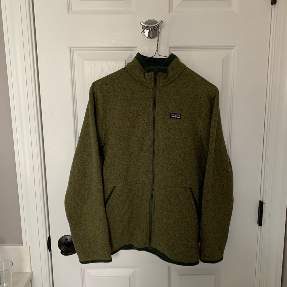 Youth Boys Olive Green Patagonia Fleece